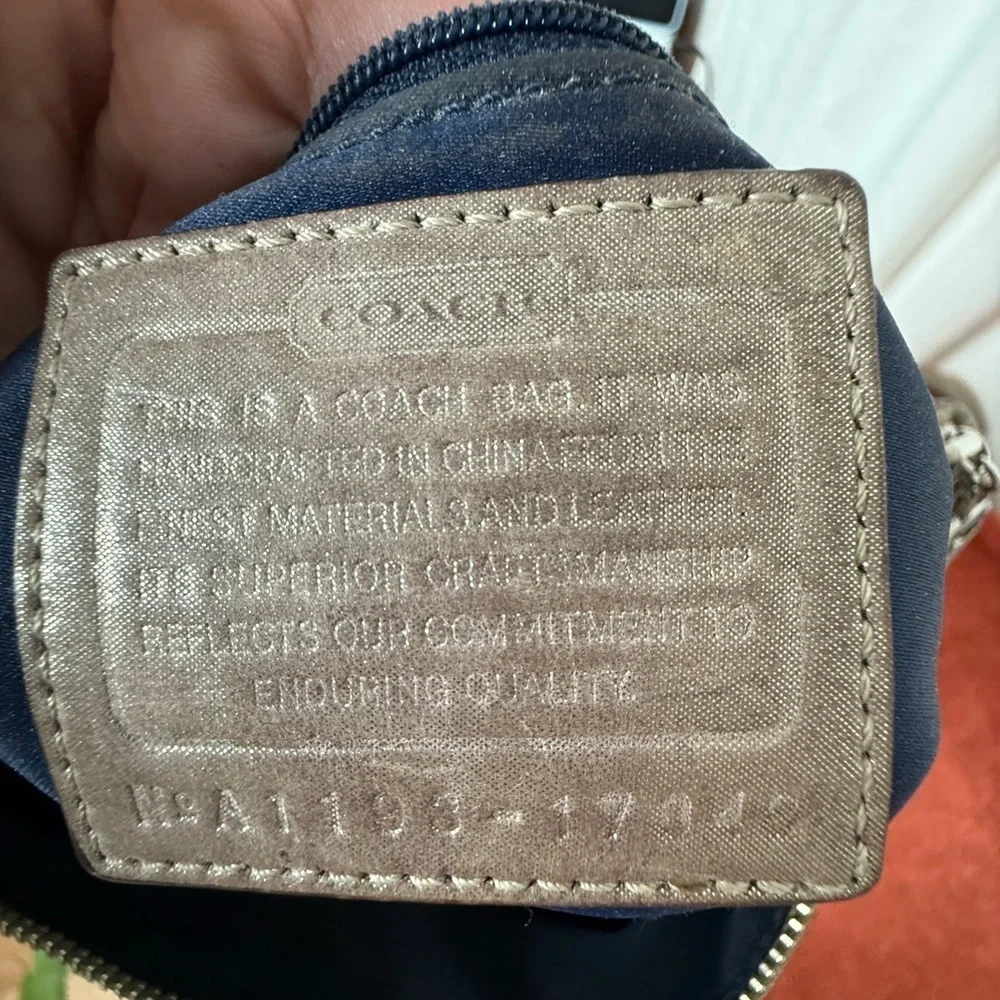 Coach Poppy 17048 Metallic Shoulder‎ Handbag Purse